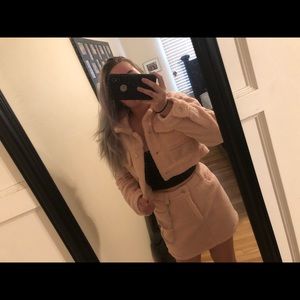 pink skirt set from forever 21 size small